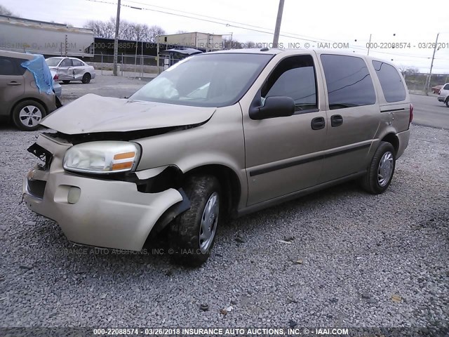 1GNDV23L26D123117 - 2006 CHEVROLET UPLANDER LS TAN photo 2