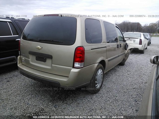 1GNDV23L26D123117 - 2006 CHEVROLET UPLANDER LS TAN photo 4