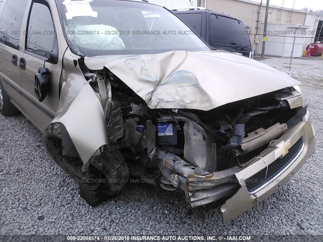 1GNDV23L26D123117 - 2006 CHEVROLET UPLANDER LS TAN photo 6