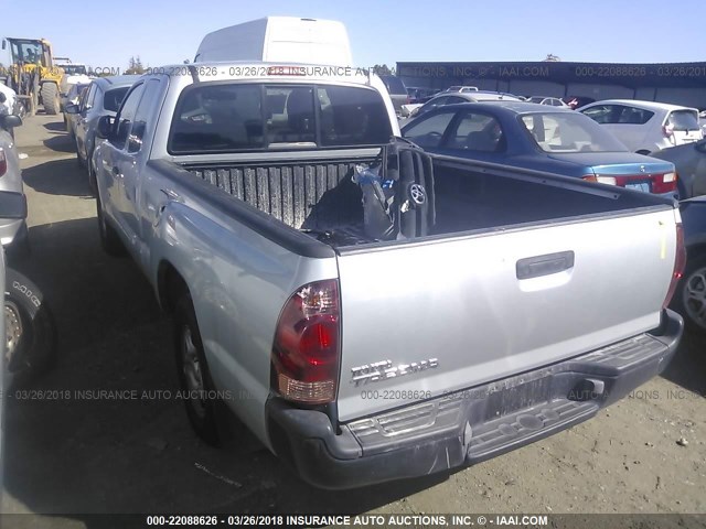5TETX22N85Z082841 - 2005 TOYOTA TACOMA ACCESS CAB Silber Foto 3