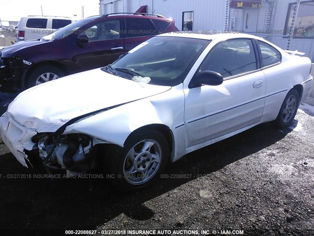 1G2NW12E33C319547 - 2003 PONTIAC GRAND AM GT WHITE photo 2