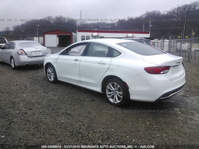 1C3CCCAB3GN167380 - 2016 CHRYSLER 200 LIMITED WHITE photo 3