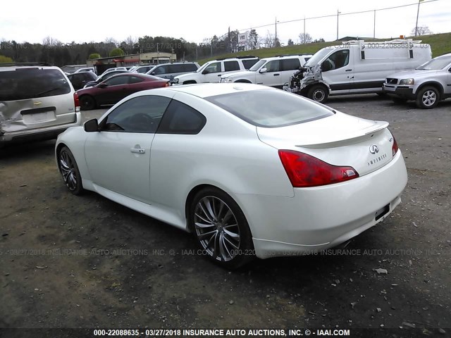 JNKCV64E38M116237 - 2008 INFINITI G37 JOURNEY/SPORT WHITE photo 3