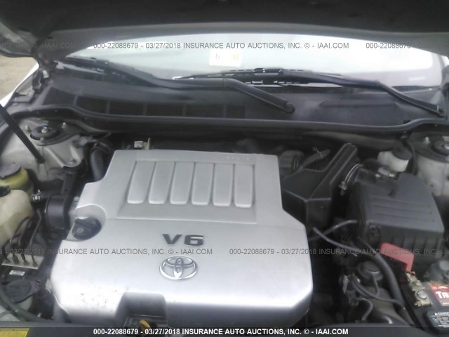 4T1BK46K57U514377 - 2007 TOYOTA CAMRY NEW GENERAT LE/XLE/SE SILVER photo 10