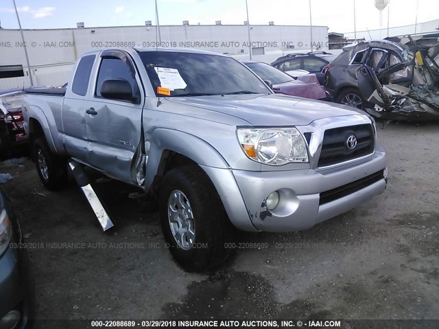 5TETU62N26Z314061 - 2006 TOYOTA TACOMA PRERUNNER ACCESS CAB SILVER photo 1