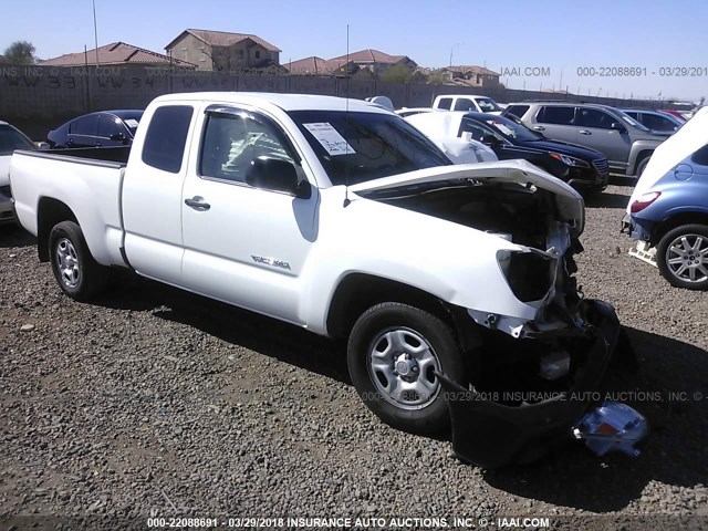 5TETX22N09Z653938 - 2009 TOYOTA TACOMA ACCESS CAB WHITE photo 1