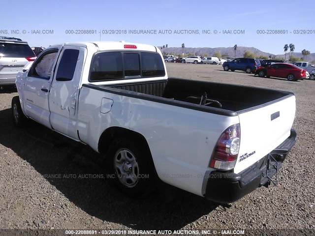 5TETX22N09Z653938 - 2009 TOYOTA TACOMA ACCESS CAB WHITE photo 3