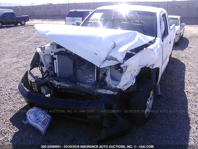 5TETX22N09Z653938 - 2009 TOYOTA TACOMA ACCESS CAB WHITE photo 6