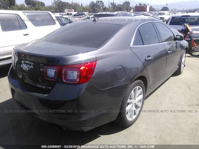 1G11H5SA4DF286611 - 2013 CHEVROLET MALIBU LTZ 灰色 照片 4