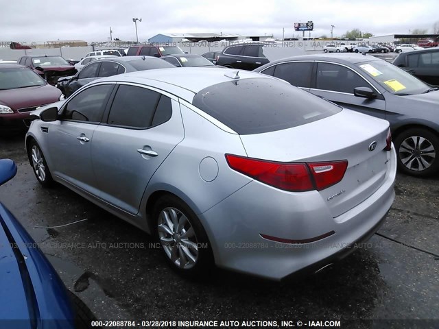 5XXGN4A77EG261716 - 2014 KIA OPTIMA EX SILVER photo 3