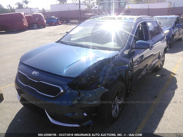 KNDCB3LC9H5096918 - 2017 KIA NIRO FE/LX BLUE photo 2