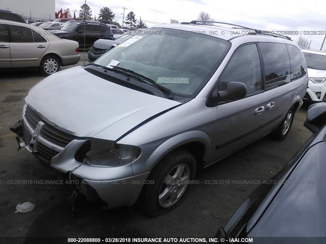 1D4GP24R37B233564 - 2007 DODGE GRAND CARAVAN SE SILVER photo 2