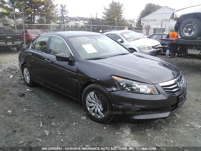 1HGCP2F31CA009389 - 2012 HONDA ACCORD LX BROWN photo 1