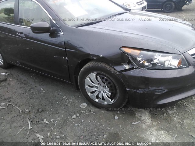 1HGCP2F31CA009389 - 2012 HONDA ACCORD LX BROWN photo 6