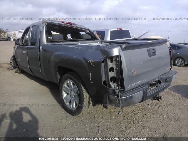 2GTEC19J781257736 - 2008 GMC SIERRA C1500 GRAY photo 3