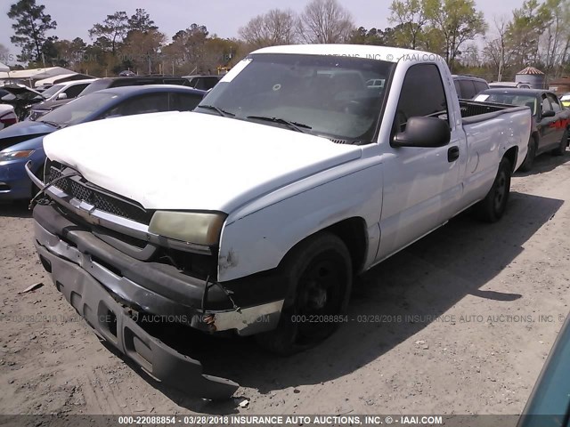 1GCEC14X34Z349777 - 2004 CHEVROLET SILVERADO C1500 WHITE photo 2