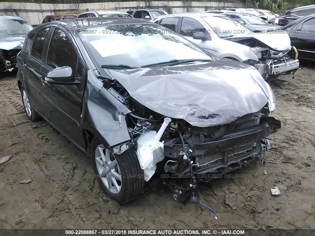 JTDKDTB38F1101490 - 2015 TOYOTA PRIUS C GRAY photo 1