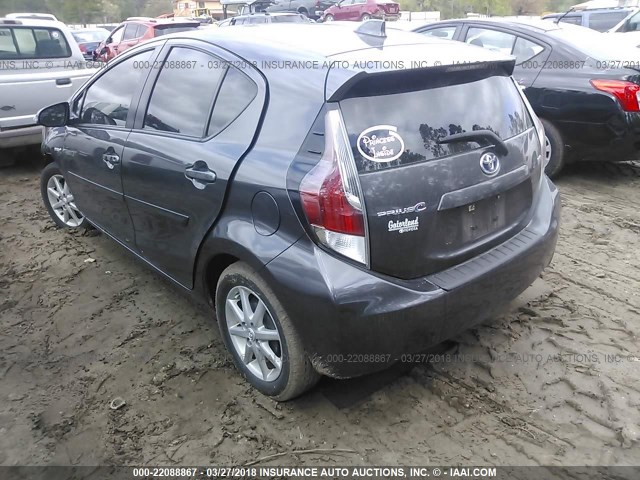 JTDKDTB38F1101490 - 2015 TOYOTA PRIUS C GRAY photo 3