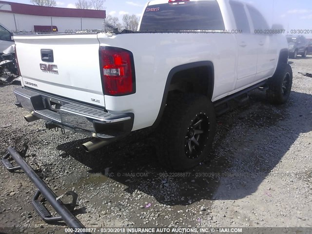 1GTV2UEC5EZ113844 - 2014 GMC SIERRA K1500 SLE WHITE photo 4