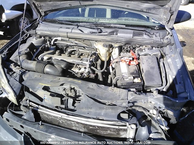 1G1ZS58F18F123041 - 2008 CHEVROLET MALIBU LS ნაცრისფერი ფოტო 10