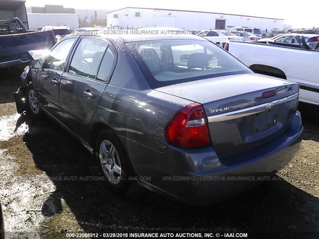 1G1ZS58F18F123041 - 2008 CHEVROLET MALIBU LS ნაცრისფერი ფოტო 3