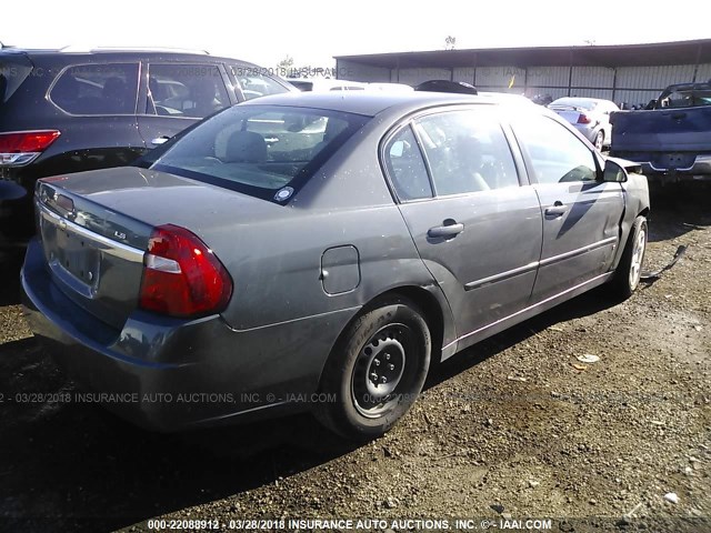 1G1ZS58F18F123041 - 2008 CHEVROLET MALIBU LS ნაცრისფერი ფოტო 4