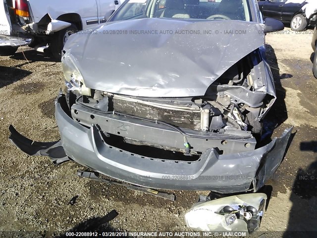 1G1ZS58F18F123041 - 2008 CHEVROLET MALIBU LS ნაცრისფერი ფოტო 6