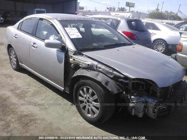 4A32B2FF1BE010386 - 2011 MITSUBISHI GALANT FE SILVER photo 1