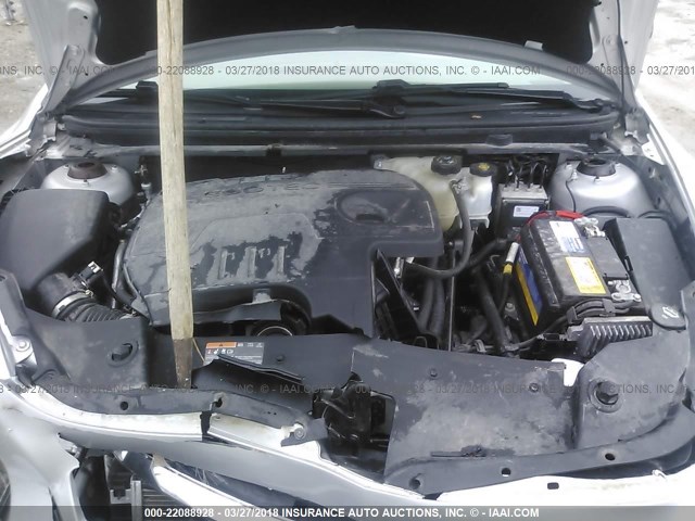 1G1ZA5EU0CF112398 - 2012 CHEVROLET MALIBU LS ვერცხლისფერი ფოტო 10