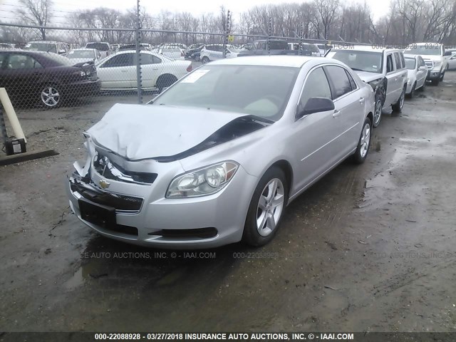 1G1ZA5EU0CF112398 - 2012 CHEVROLET MALIBU LS ვერცხლისფერი ფოტო 2