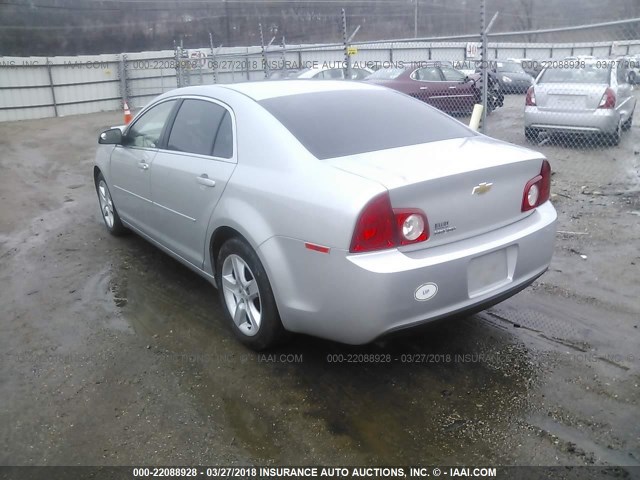 1G1ZA5EU0CF112398 - 2012 CHEVROLET MALIBU LS ვერცხლისფერი ფოტო 3