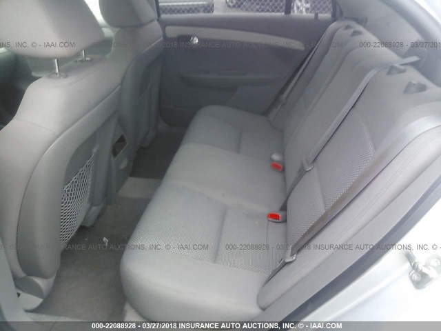 1G1ZA5EU0CF112398 - 2012 CHEVROLET MALIBU LS ვერცხლისფერი ფოტო 8