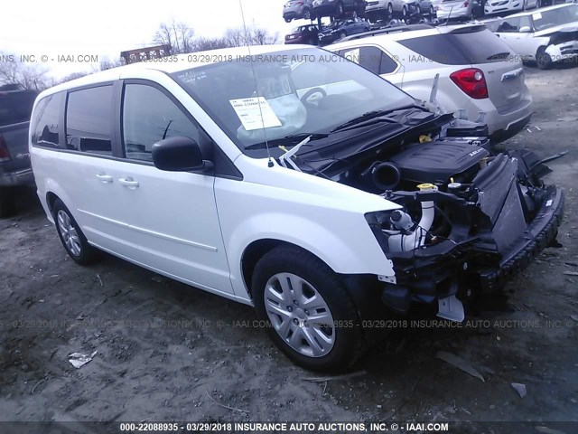 2C4RDGBGXHR725573 - 2017 DODGE GRAND CARAVAN SE WHITE photo 1