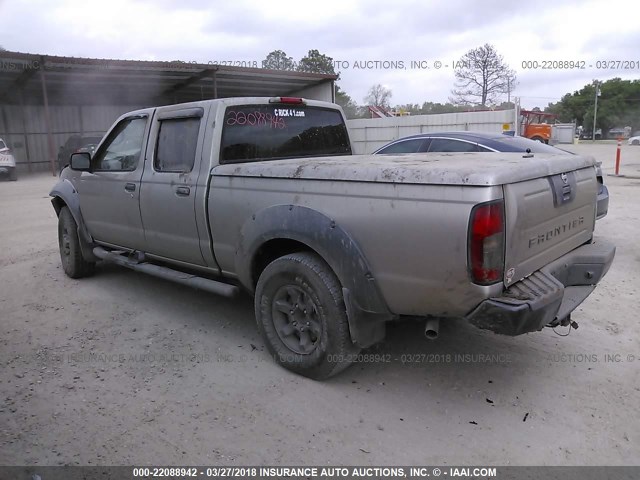 1N6ED29X13C427824 - 2003 NISSAN FRONTIER CREW CAB XE/CREW CAB SE TAN photo 3