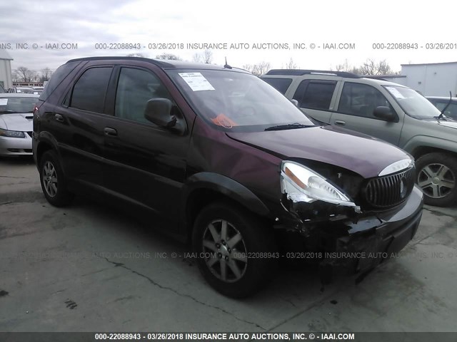 3G5DA03E34S587676 - 2004 BUICK RENDEZVOUS CX/CXL MAROON photo 1