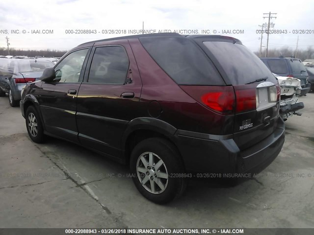 3G5DA03E34S587676 - 2004 BUICK RENDEZVOUS CX/CXL MAROON photo 3