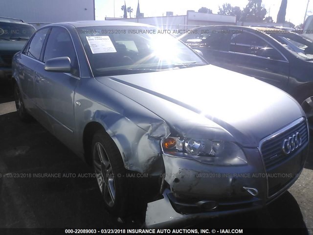 WAUDF78E36A251801 - 2006 AUDI A4 2.0T QUATTRO GRAY photo 1