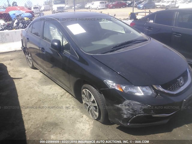 19XFB2F81DE254035 - 2013 HONDA CIVIC EX BLACK photo 6