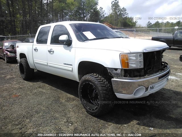 3GTP2VE35BG151245 - 2011 GMC SIERRA K1500 SLE WHITE photo 1