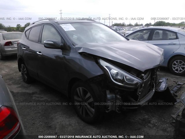 KM8JU3AG4EU811589 - 2014 HYUNDAI Tucson GLS/LIMITED/SE GRAY photo 1