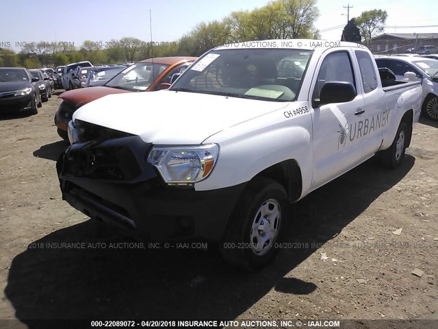 5TFTX4CN3FX059907 - 2015 TOYOTA TACOMA ACCESS CAB WHITE photo 2