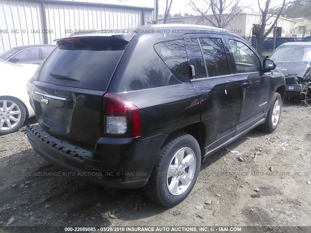 1C4NJCBA5ED829527 - 2014 JEEP COMPASS SPORT BLACK photo 4