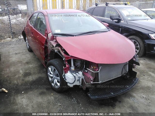 5YFBURHE3FP208650 - 2015 TOYOTA COROLLA L/LE/LE PLS/PRM/S/S PLS RED photo 1