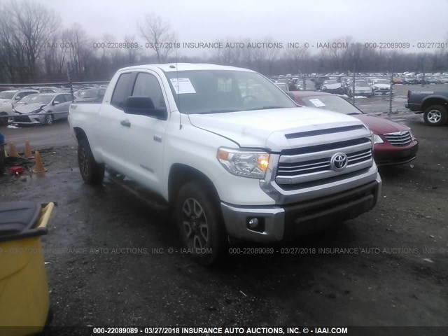 5TFUY5F17HX616241 - 2017 TOYOTA TUNDRA DOUBLE CAB SR/SR5/TRD PRO WHITE photo 1