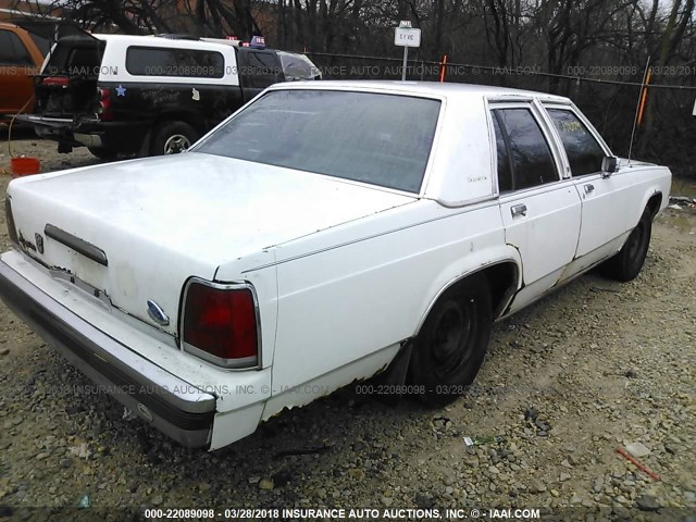 2FABP72G9KX194237 - 1989 FORD CROWN VICTORIA S WHITE photo 4