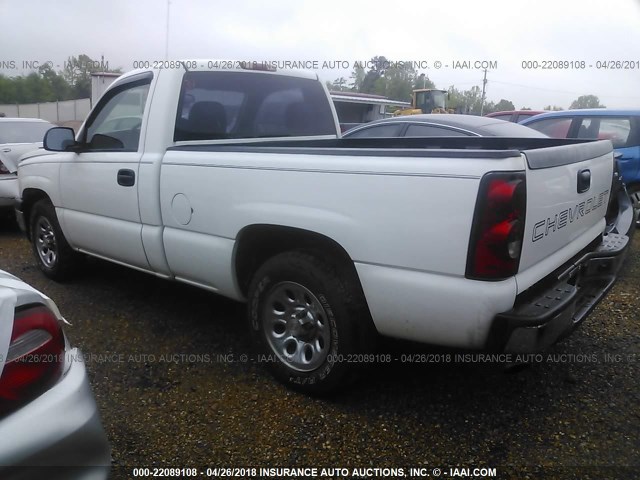 3GCEC14V36G227373 - 2006 CHEVROLET SILVERADO C1500 WHITE photo 3