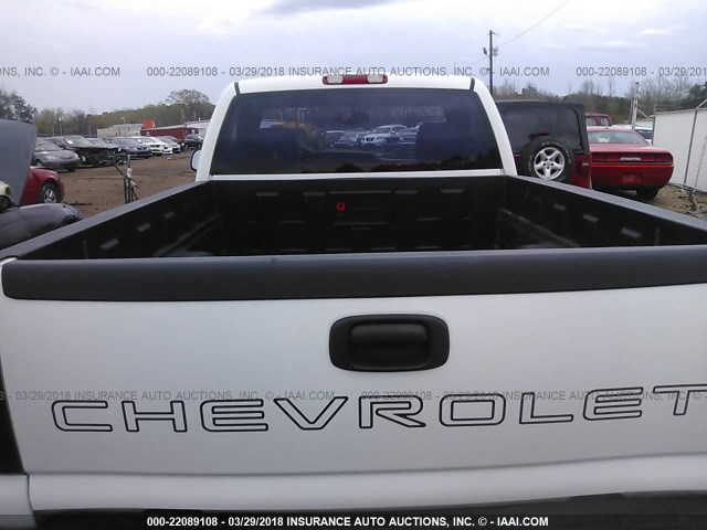 3GCEC14V36G227373 - 2006 CHEVROLET SILVERADO C1500 WHITE photo 8