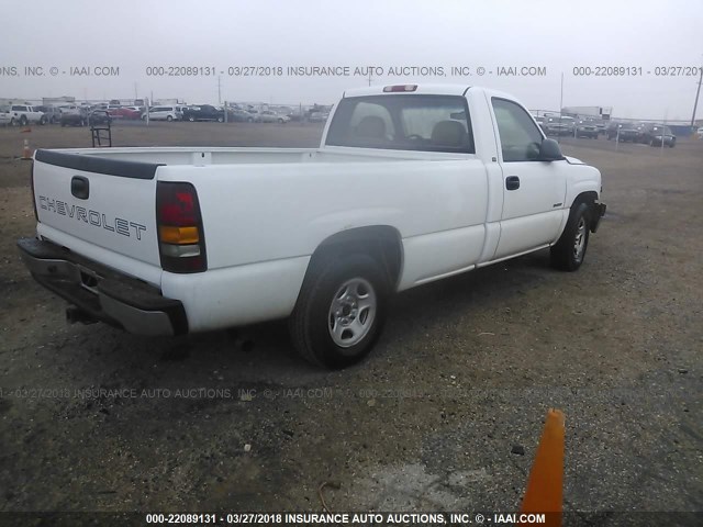 1GCEC14T0XE139033 - 1999 CHEVROLET SILVERADO C1500 WHITE photo 4