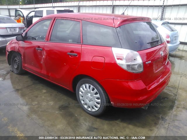 2T1KR32E87C660201 - 2007 TOYOTA COROLLA MATRIX XR RED photo 3