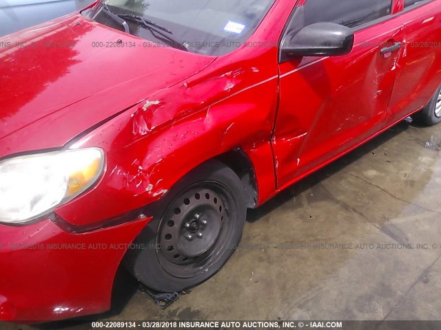 2T1KR32E87C660201 - 2007 TOYOTA COROLLA MATRIX XR RED photo 6